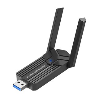 【Wangke旺科】雙天線 WiFi6無線網絡卡 增強版 免驅USB無線網絡卡 網路接收 筆電桌機