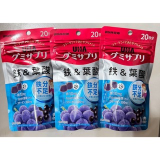 UHA味覺糖 鐵 葉酸 UHA 味覺糖 鐵+葉酸 葡萄口味 鐵+葉酸 UHA 味覺糖