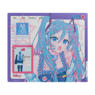 丹麥 Wallhack 綾波零、初音ミク、MIKU OS SP-005 限量版 玻璃滑鼠墊｜新世紀福音戰士 SP-004