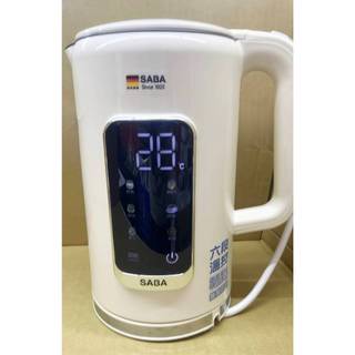 (二手) SABA 1.7L不鏽鋼雙層防燙智能溫控快煮壺 SA-HK41 煮水壺 電茶壺 6段溫度控制