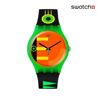 Swatch SWATCH NEON RIDER 經典手錶/瑞士製造 SO29G106 (41mm)【官方旗艦店】