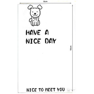 🦁 封口貼 小狗have a nice day 貼紙100張