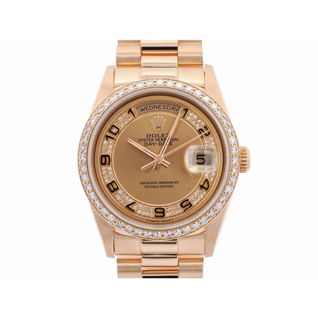 【久大御典品】實際售價61萬3 ROLEX 勞力士錶 18238 男錶 正港紅蟳 18K金 經典款 編號Q10094