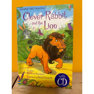 二手英文童書USBORNE FIRST READING CLEVER RABBIT AND THE LION