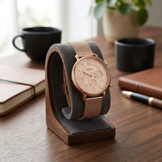 【FOSSIL】ES5098｜玫瑰金米蘭帶三眼腕錶｜Jacqueline系列｜石英機芯｜50M防水｜女錶｜實體店面出貨