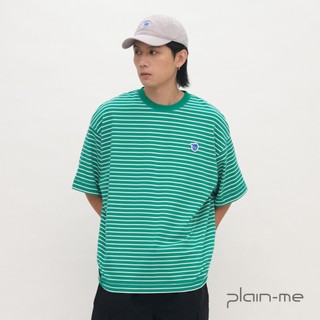plain-me [小P社長條紋TEE]條紋 短袖 短tee oversize 男上衣 [PPP0009-261]