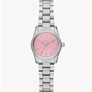 Michael Kors MK Lexington 時尚晶鑽大三針女錶-粉/26mm MK4996 開學季禮物
