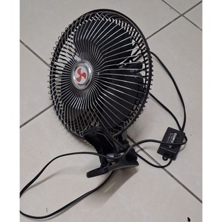 車用 6吋 電風扇 旋轉 強弱 兩段 12V車內 強力 電風扇