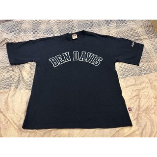 二手 BEN DAVIS 男版厚磅Oversize短袖上衣T恤 海軍藍偏黑M