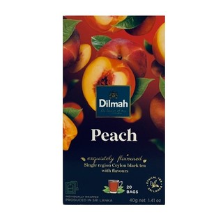 ＊新貨到外盒更新*【即享萌茶洋行】Dilmah帝瑪水蜜桃口味紅茶)20茶包/盒促銷中
