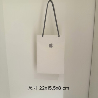 Apple 蘋果 3C 手機提袋 厚紙袋 白色紙袋 Logo紙袋 禮物袋