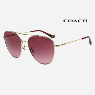 COACH HC7182 蔻馳品牌墨鏡｜大臉時尚復古款金屬飛行員太陽眼鏡 女生品牌眼鏡框【幸子眼鏡】