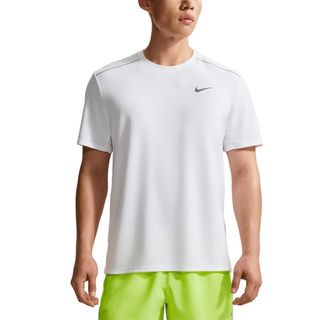 NIKE AS M NK DF UV MILER SS 男 短袖上衣 運動 訓練 速乾 白-IF2083100