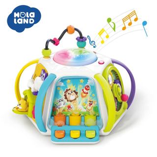 匯樂玩具 音樂手拍鼓 / 六面盒 六面體 週歲禮 感統 探索 啟蒙 聲光 寶寶 嬰幼兒 玩具 /海角