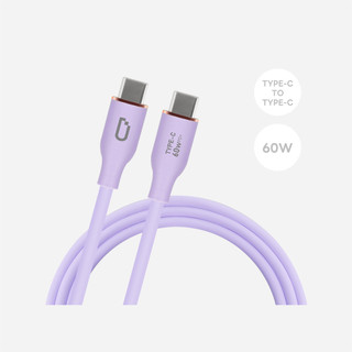 DAPAD 快充傳輸線 60W Type-C to Type-C 液態軟矽
