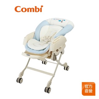 (贈好朋友玩具+8％蝦幣)【Combi】Letto ST 藍色巴黎 電動 安撫餐搖椅｜附餐盤｜0-4歲