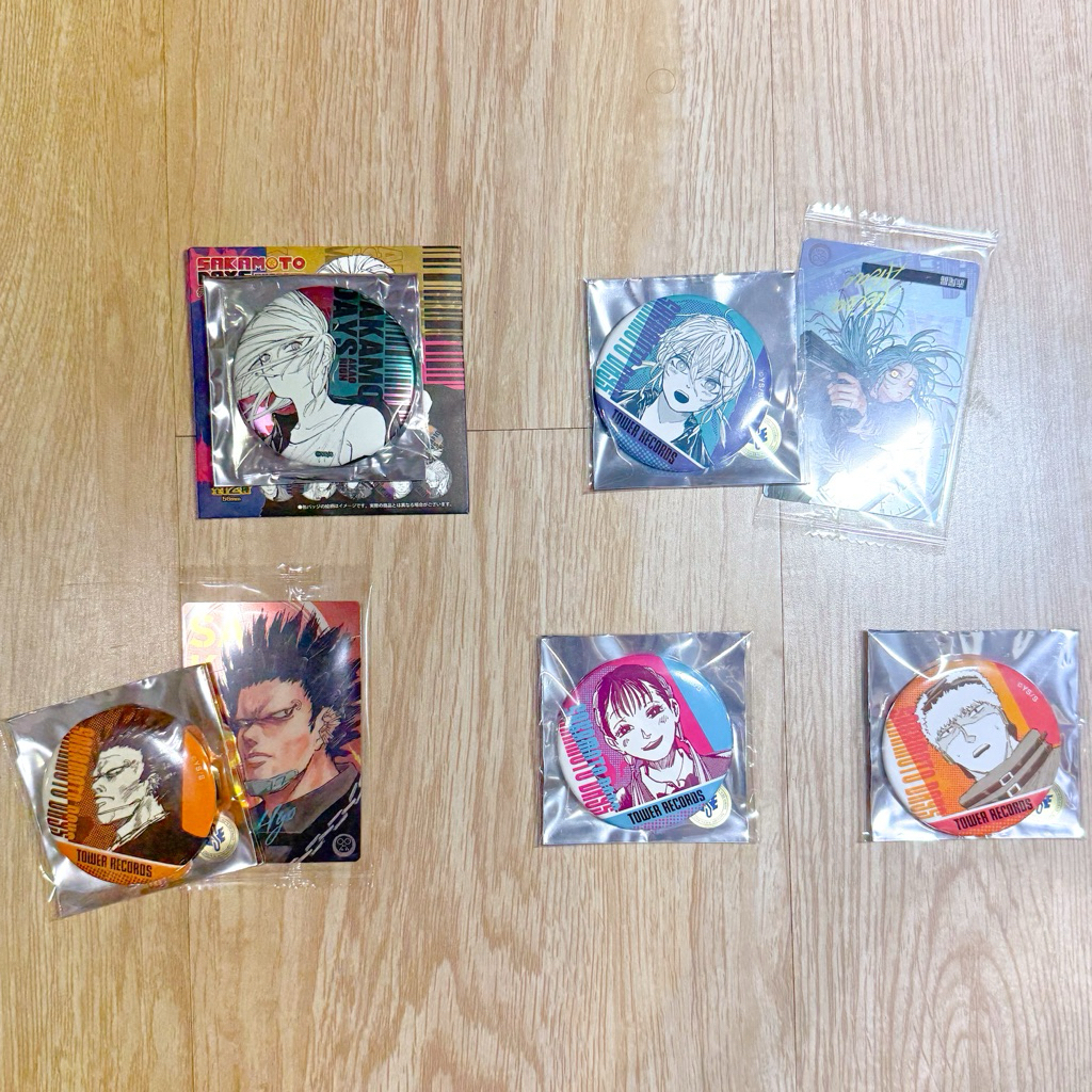 【坂本日常SAKAMOTODAYS】赤尾利音 赤尾晶 虎丸尚 豹 加耳 徽章 塔店 浮雕 餅卡
