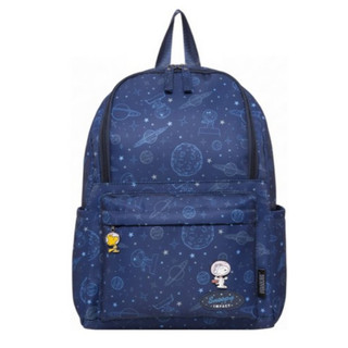 【福利品】史努比PEANUTS太空人IMSND02NY後背包,中,深藍,1個