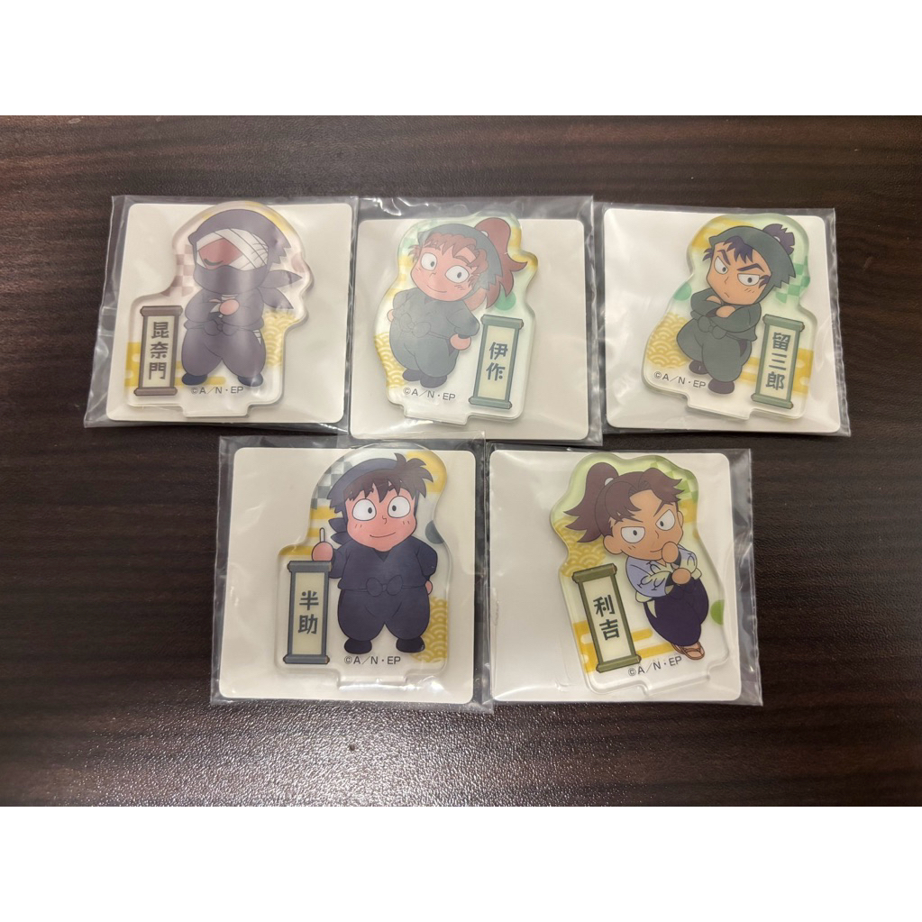 忍者亂太郎 壓克力小立牌（雜渡昆奈門、善法寺伊作、食滿留三郎、土井半助、山田利吉）
