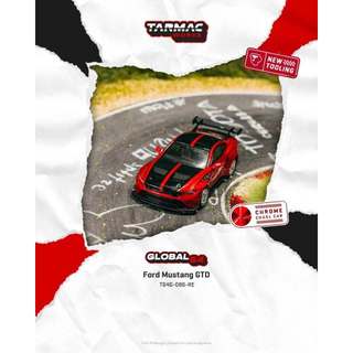 (小賈車庫) 1/64 TARMAC T64G-086-RE Ford Mustang GTD Red