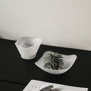 Fjäll 雲霧玻璃 玻璃盤 冷盤 溫沙拉盤 餐具 器皿 儀式感 餐盤 碗盤 果盤 水果盤