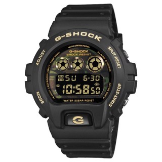 CASIO卡西歐 G-SHOCK 6900 系列 DW-6900CF-1 街頭迷彩風格時尚腕錶 黑色 50mm
