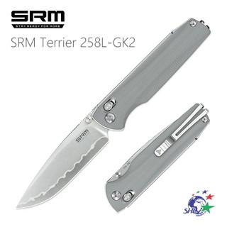SRM 三刃木 - Terrier 戶外摺疊工具刀 / 140Cr複合鋼 / 陶瓷滾珠軸承 258L-GK2 詮國