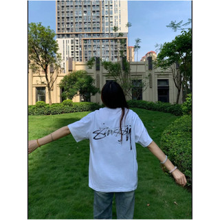 STUSSY SS23 夏季 Mercury Tee 水銀字母印花 黑 白 T-shirt