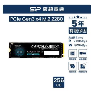 現貨全新品未拆封 sp 廣穎 P34A60 256GB NVMe Gen3x4 PCIe SSD 固態硬碟