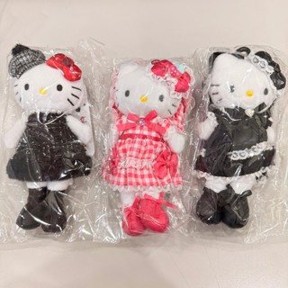 Sanrio 長腿 Hello Kitty｜粉紅格子羅莉塔 黑色羅莉塔 黑粗花呢連身裙｜三麗鷗 凱蒂貓 日本正品