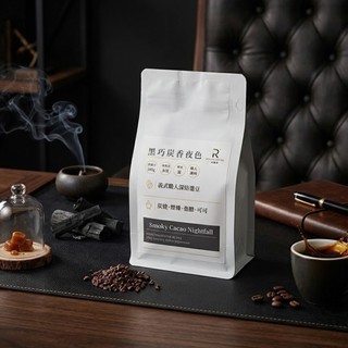 COFFEE RICH-IN 富咖啡 黑巧炭香夜色咖啡豆 水洗 深焙 100g《拾光玻璃》