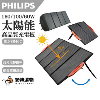 免運🔥【PHILIPS】飛利浦 160W 100W 60W 太陽能充電 太陽能板 太陽能 綠能發電 DLP8846/43