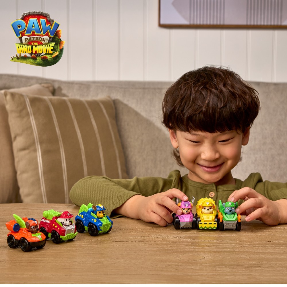 汪汪隊立大功 PAW Patrol-電影版3 恐龍小賽車 (阿奇/毛毛/天天/小礫/路馬/灰灰)