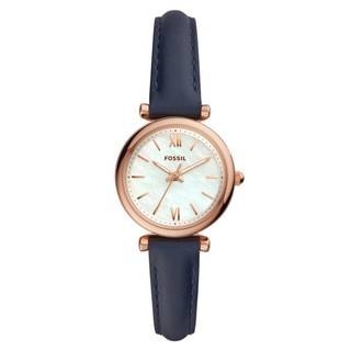 【FOSSIL】Carlie Mini 簡約大三針珍珠貝女錶 ES4502 28mm 現代鐘錶