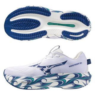 MIZUNO WAVE RIDER 30 男款 正常楦 慢跑鞋 J1GU262382 30週年配色