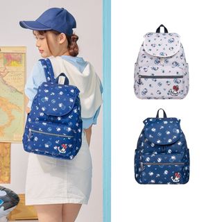 【Hello Kitty】皇家航海 後背包 翻蓋後背包 防盜口袋背包 10.5吋平板包 多隔層