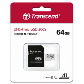 (先詢問庫存) 創見64GB UHS-I U1 microSD (台灣本島免運費) TS64GUSD300S-A