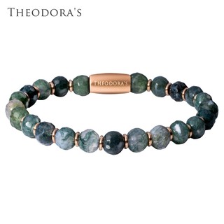 【THEODORA'S】寂靜綠洲｜水草瑪瑙礦石手鍊 女款【希奧朵拉】水草瑪瑙手鍊 天然礦石 能量 女生手鍊 中性手練