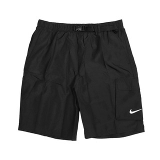 Nike 短褲 Volley Swim Short 海灘褲 男 可收納 快乾 黑白 NESSB521-001