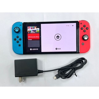 Nintendo Switch OLED 電光紅藍款主機 台灣公司貨 (二手 9成新)