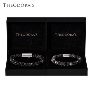 【THEODORA'S】情侶對飾-星夜序曲 銀曜石礦石手鍊 女款&男款【希奧朵拉】銀曜石手鍊 天然礦石 能量 情侶禮物