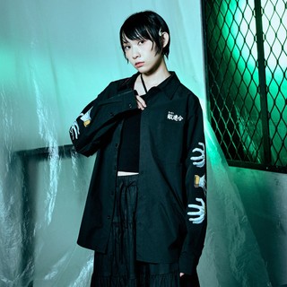 CACO-死柄木-長袖工裝襯衫-男女共穿【M1MH016】