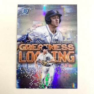 2025 Bowman Chrome Loading Bryce Rainer 老虎隊 新人卡 閃卡 球員卡
