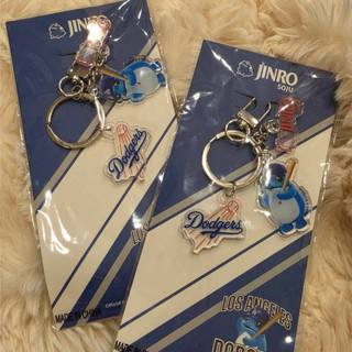 。JPI COM。全新 韓國JINRO MLB 洛杉磯道奇隊 Los Angele Dodgers 限量壓克力鑰匙圈