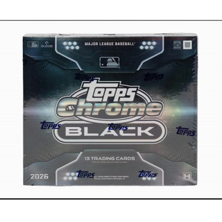 🔥26 Topps Chrome Black Baseball Hobby Box｜MLB 棒球收藏盒卡 實卡原盒未拆