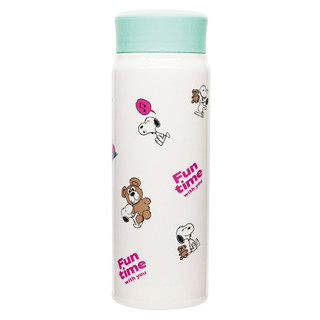 大西賢製販 Snoopy 史努比 不鏽鋼保冷保溫瓶 480ml FUN TIME 小熊玩偶 OS77065