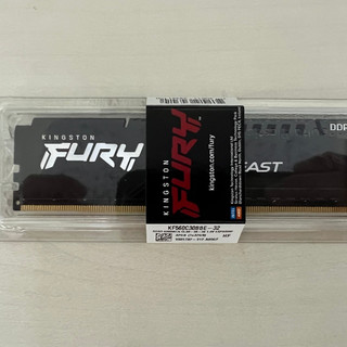 全新未拆Kingston FURY Beast DDR5-6000 CL30 32GB單條KF560C30BBE-32