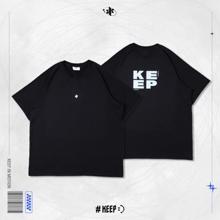 #KEEP STAR DRY PERFORMANCE TEE 星芒速乾機能 黑 透氣 慢跑 運動 短TEE【KS364】
