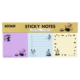 sun-star 日本製 Moomin 三色便籤組 嚕嚕米 小不點亞美 UA69125