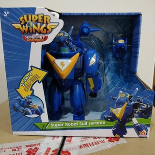 全新Super Wings S7 超級飛行員 傑洛米變形機器人賽車組